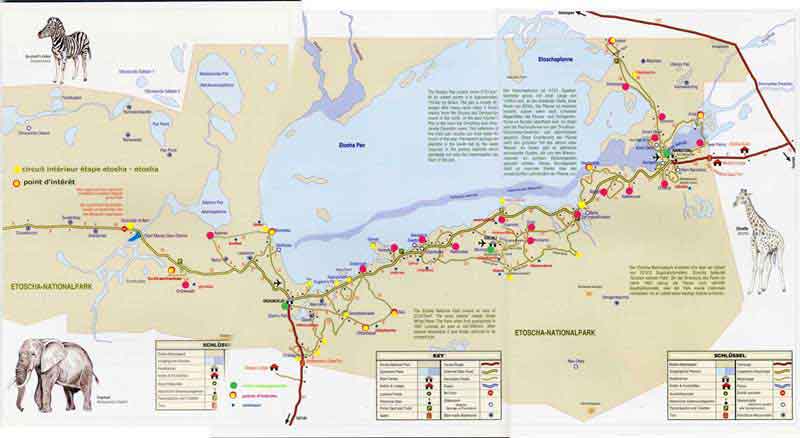 carte parc etosha