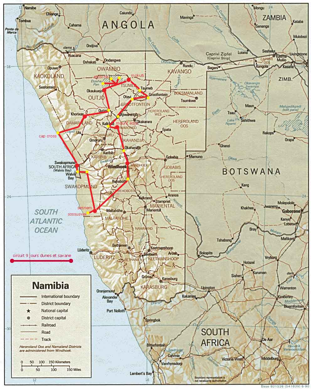 circuit 9 jours namibie - dunes et savane