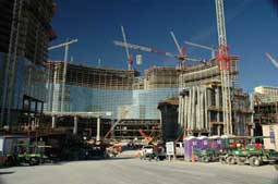 carnets de voyage usa - living in las vegas - construction du city center