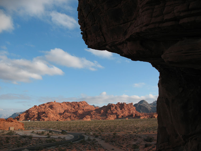 nevada - valley of fire - atliatl rock -