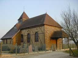 aube - glise  pans de bois - saint lger sous margerie - 