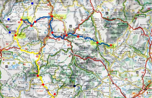 zoom sur la route gourmande entre Laguiole et les Vans