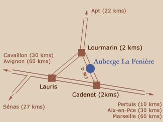 carte de la fenire  lourmarin