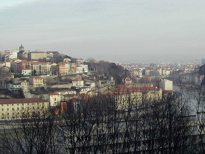 lyon - quai de sane et la croix rousse (les chartreux)