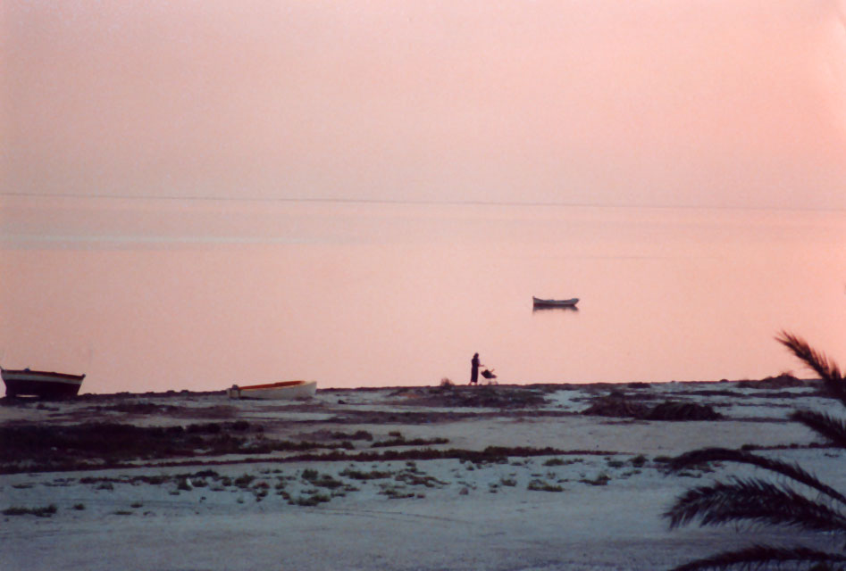 tunisie - coucher de soleil sur djerba