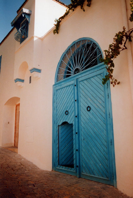 tunisie - les portes du quartier sidi bou said