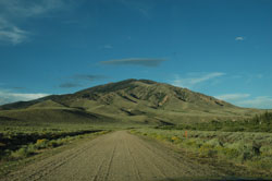 Pass Creek Road entre Elk Mountain et Saratoga Wyoming