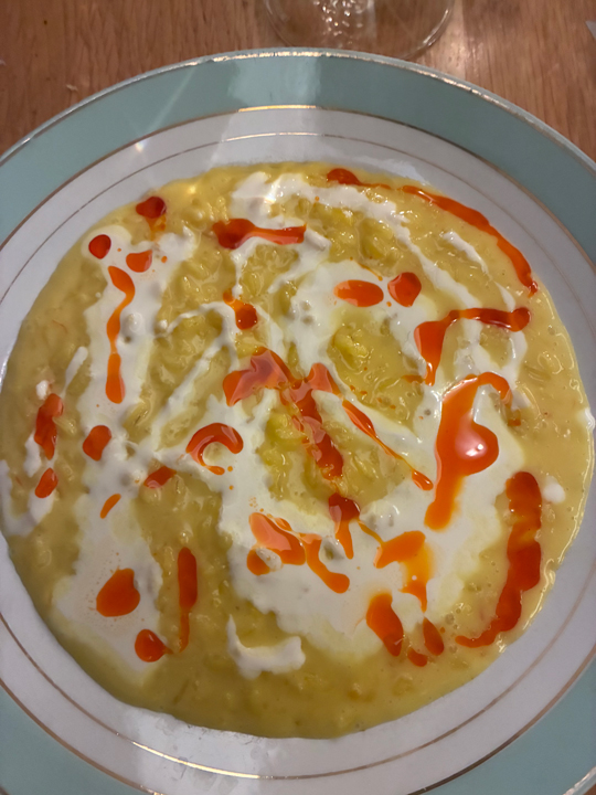 Carnets et photos de voyage - route gourmande Lyon : Osteria Matto : Rizotto safran