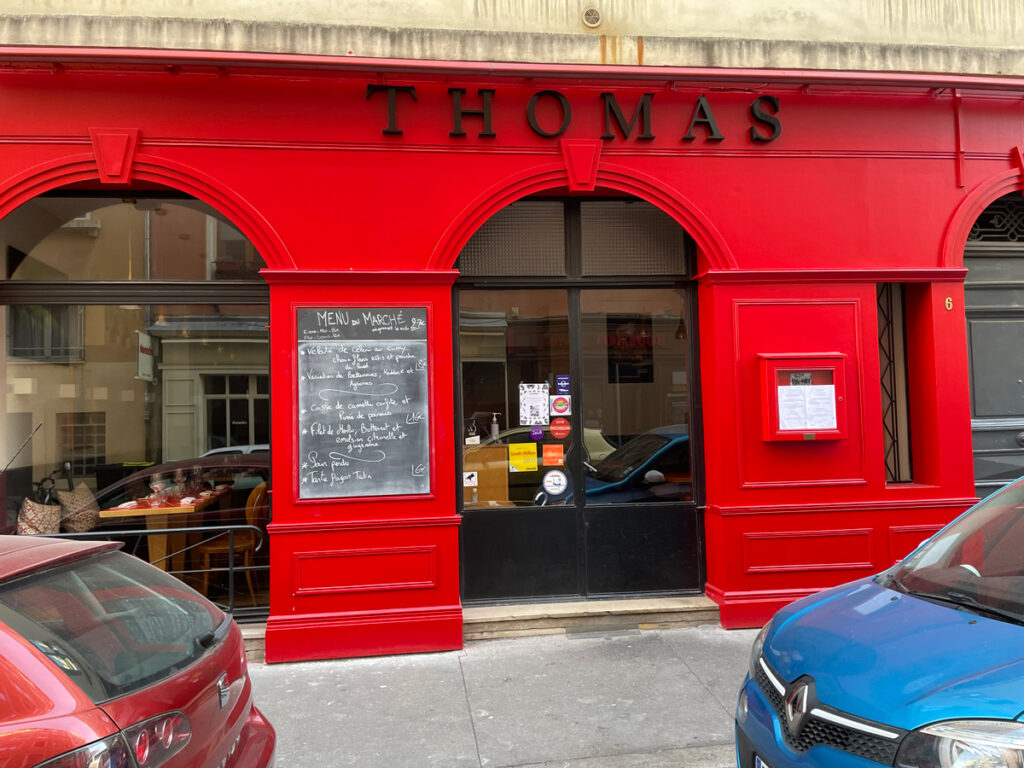 Carnets et photos de voyage lyon - routes gourmandes - restaurant THOMAS