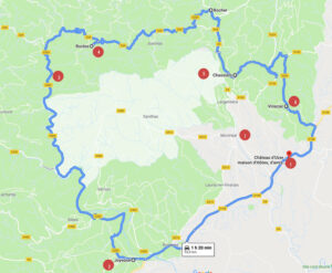 Carnets et photos de voyage France - Carte circuits en Ardeche