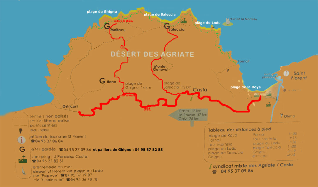 Carnets de voyage france - corse - randonnée Agriates : Paillers de Ghignu et Mafalco