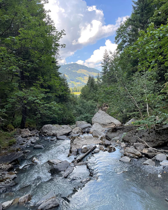 Carnets et photos de voyage Suisse - Champery cascade de la Sauflaz