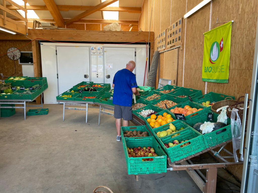 Carnets et photos de voyage Suisse - Aigle : Ferme Biologique du Domaine de la Perole