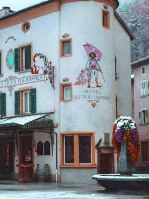Carnets et photos de voyage Suisse - Martigny : hôtel des 3 couronnes