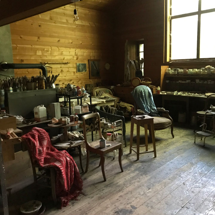 Carnets et photos de voyage Suisse - Rossiniere : l'atelier du peintre Balthus