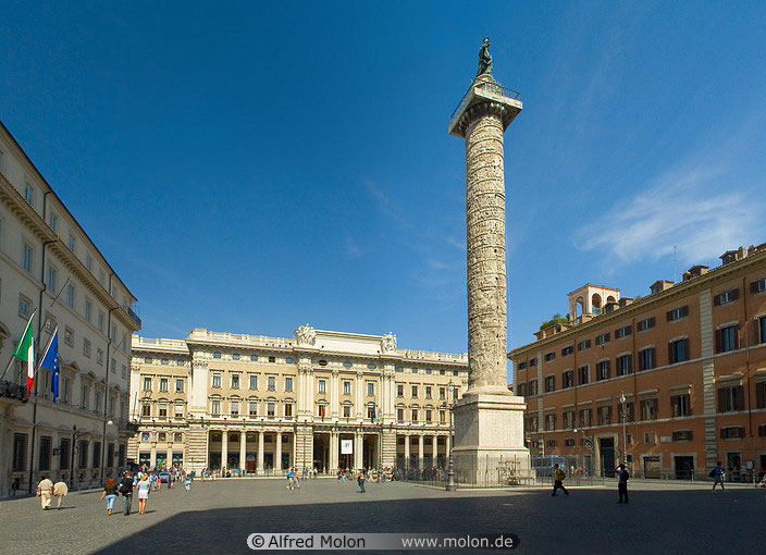 Carnets et photos de voyage Italie - Rome : Piazza Colonna @Alfred Molon