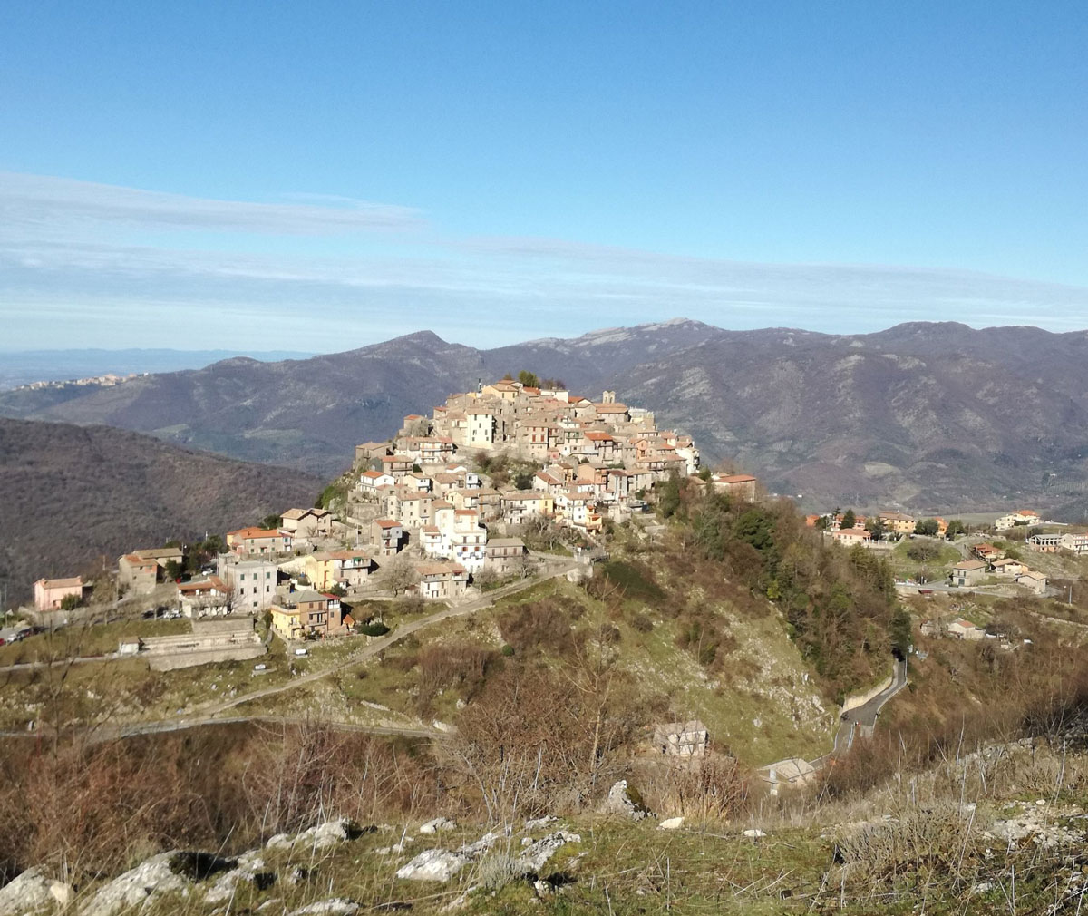 Carnets et photos de voyage Italie : Saracinesco aux portes des Abruzzesc