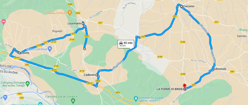 Carnets et photos de voyage france - routes gourmandes provence : circuit entre Lourmarin et La Ferme Hibride