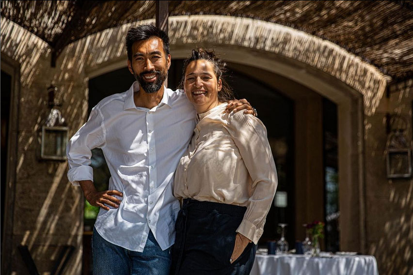 Carnets et photos de voyage france - routes gourmandes en provence - La Fenière : Nadia Sammut et Ernest Do