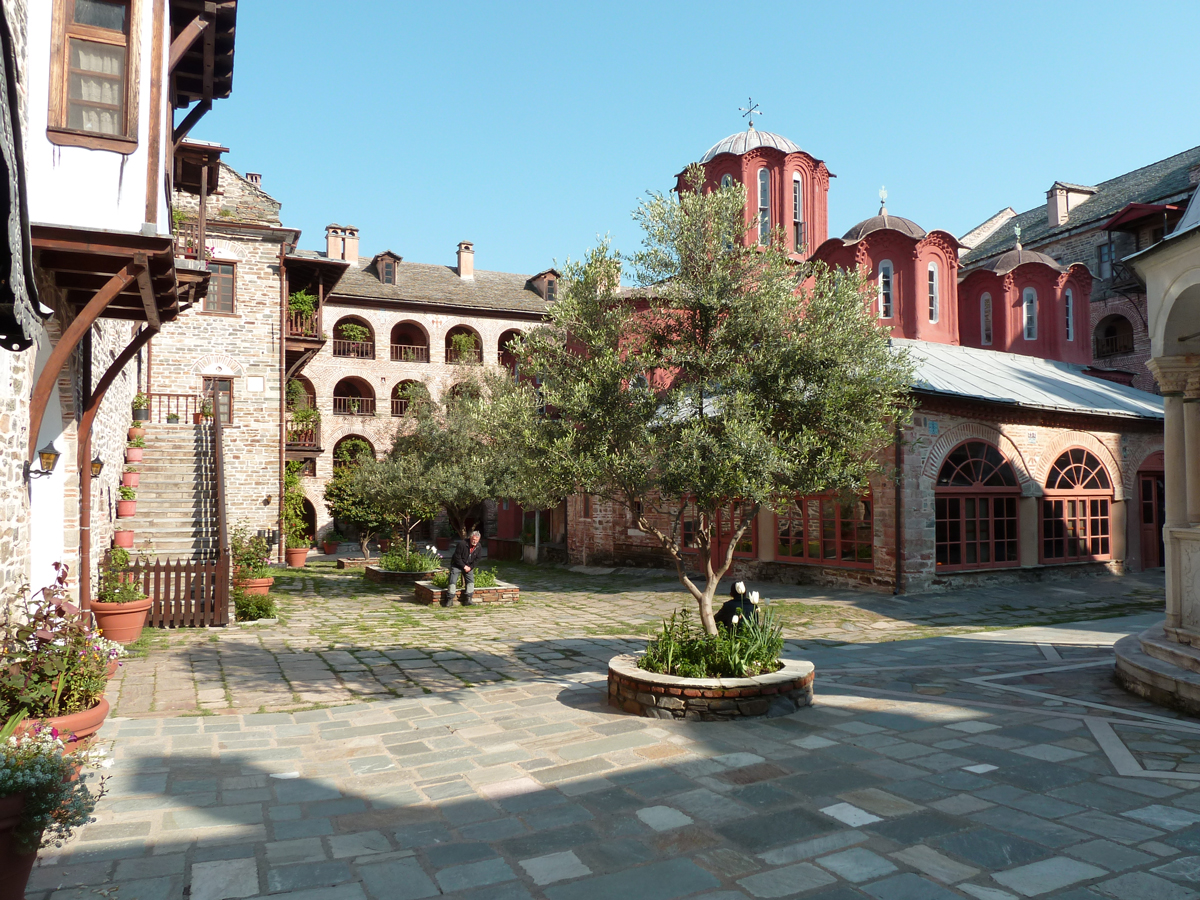 carnets et photos de voyage grèce - mont athos : monastere koutmoulousious