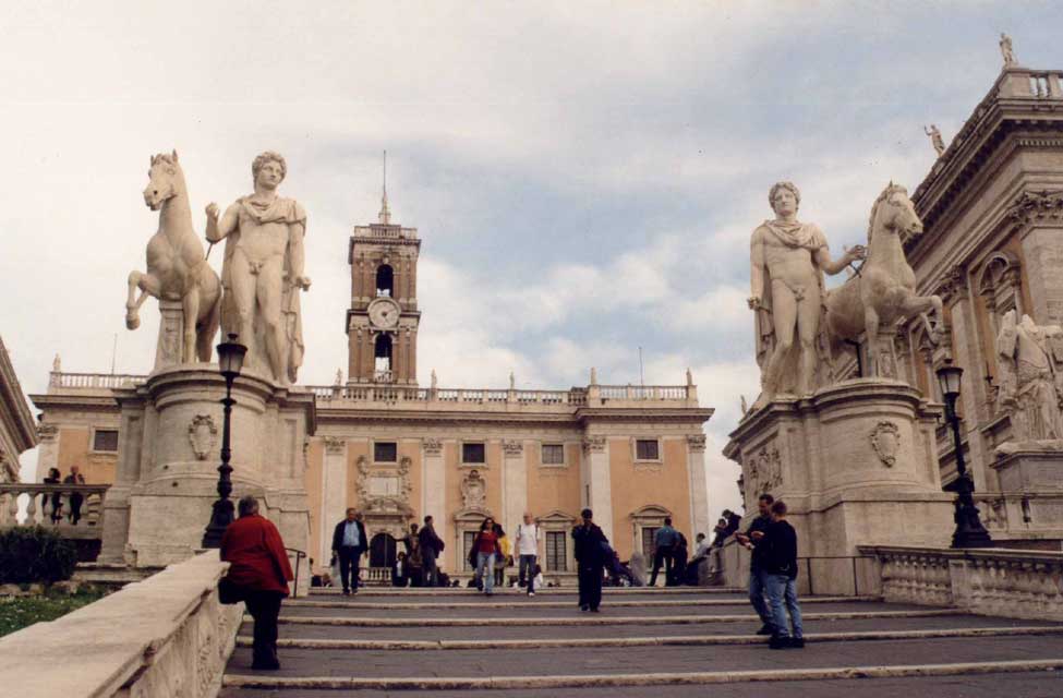 Carnets et photos de voyage Italie - Rome et le Latium : le Forum : les escaliers du Capitole