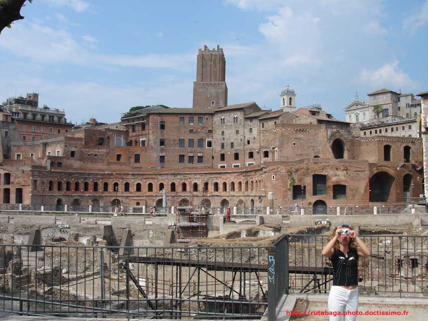 Carnets et photos de voyage Italie - Rome et le Latium : le Forum : Marché Trajan