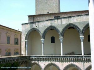 Carnets de voyage Italie - Rome et le Latium : tarquinia Palazzo Vitteleschi (XVème siècle)