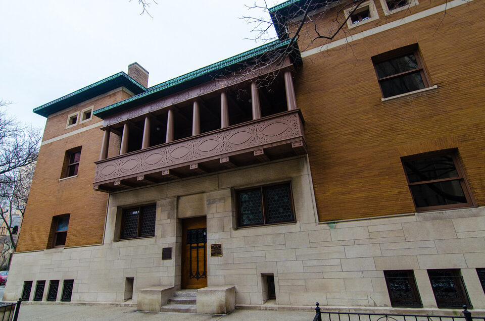 Carnets et photos de voyage usa - 5 jours Chicago - Frank Lloyd Wright : charnley persky house