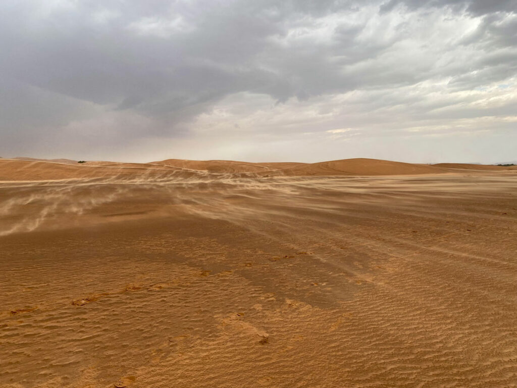 Carnets et photos de voyage afrique - Mauritanie : Adra Approche d'une tempête de sable