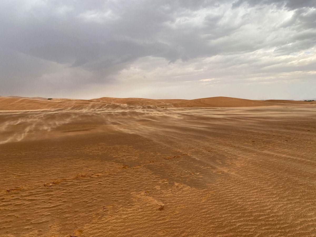 Carnets et photos de voyage afrique - Mauritanie tempete-de-sable