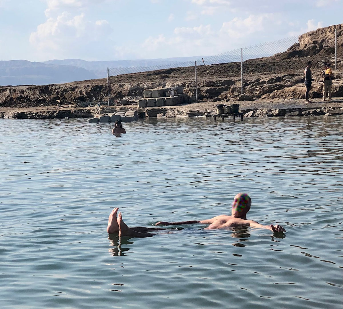 carnets et photos de voyage Jordanie : se baigner dans la mer Morte...