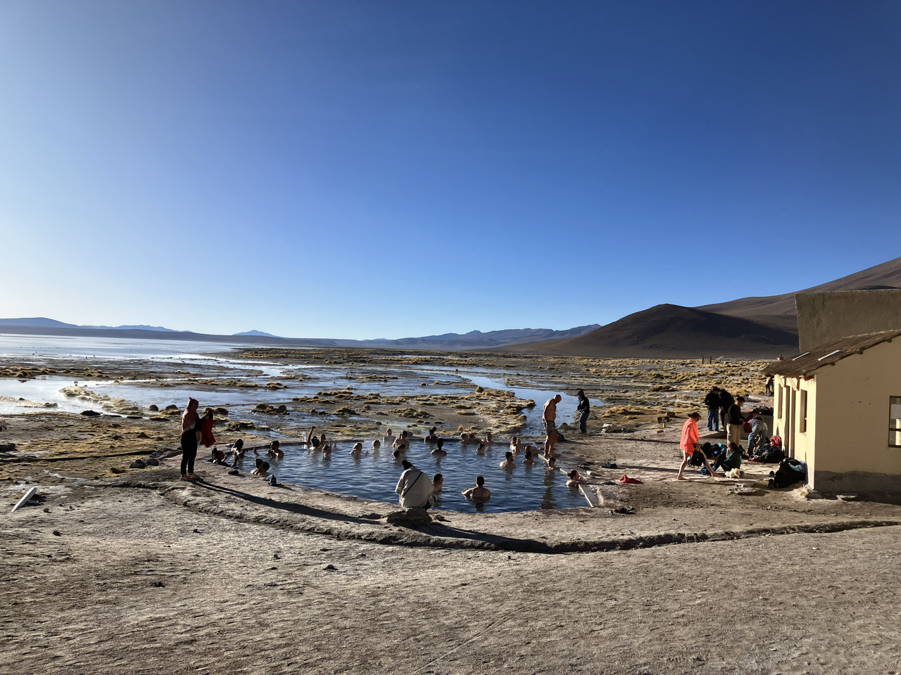 Carnets et photos de voyage Bolivie - merveilles du sud Lipes : Sources eaux chaudes
