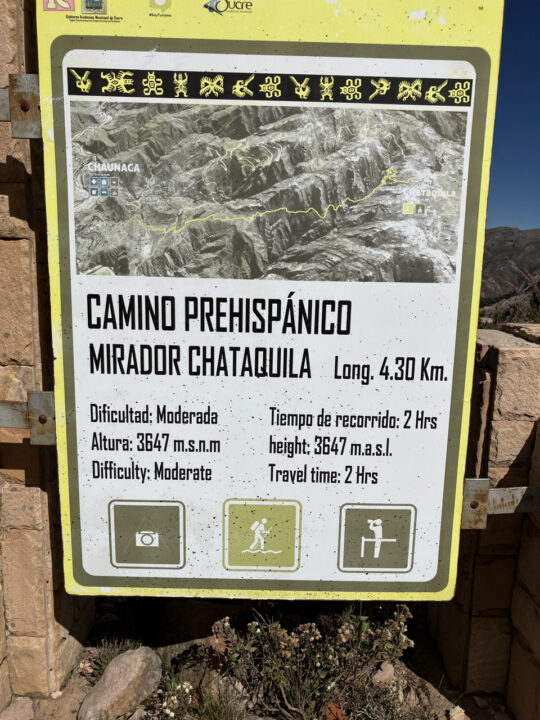 Carnets et photos de voyage Bolivie - etape cratere de Maragua -