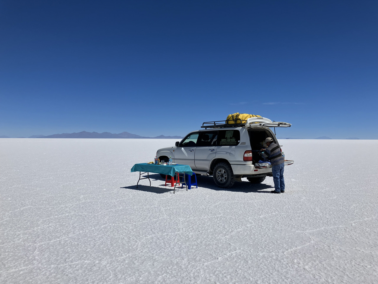 Carnets et photos de voyage Bolivie - etape traversée du Salar d'Uyuni