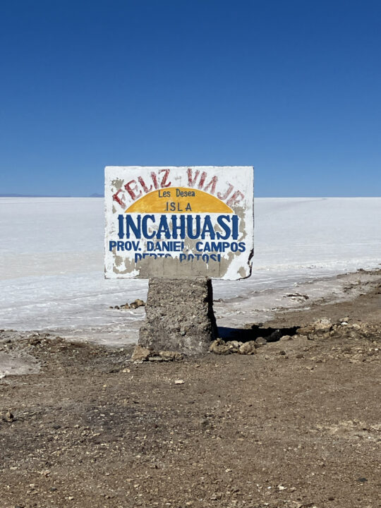 Carnets et photos de voyage Bolivie - etape traversée du Salar d'Uyuni