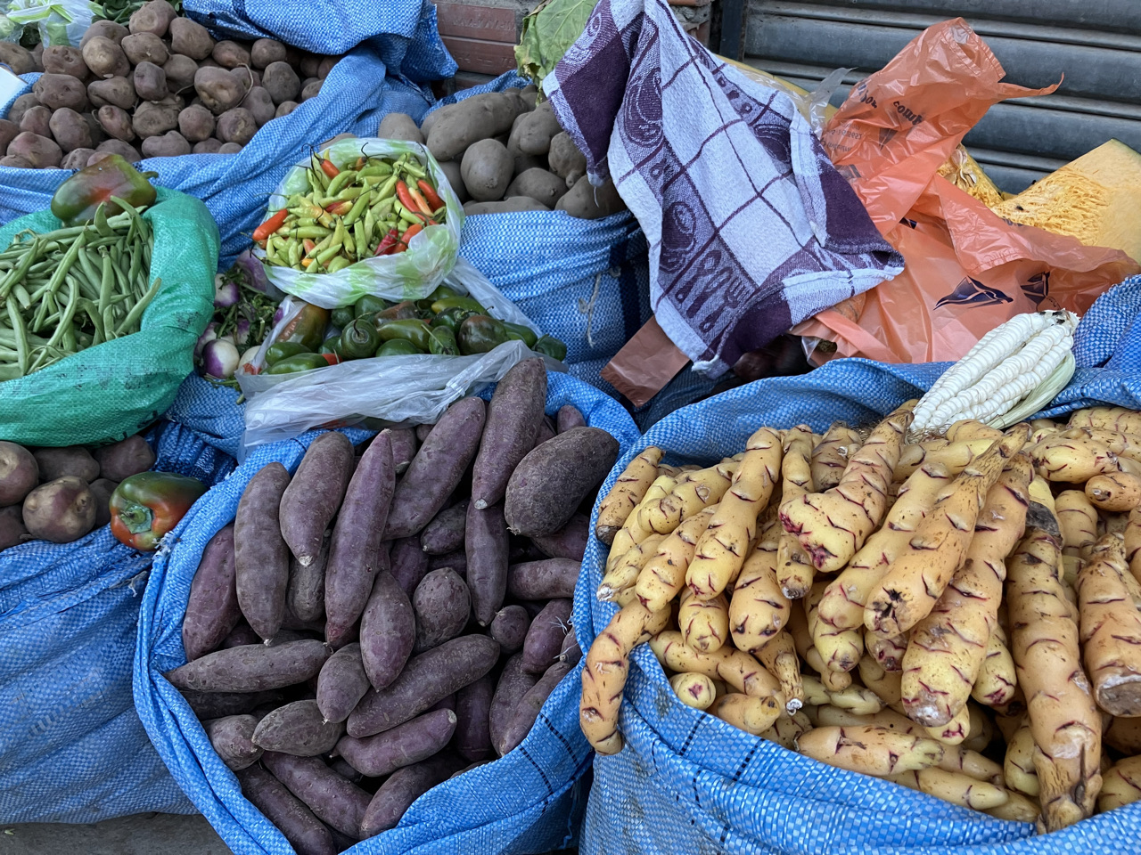 Carnets et photos de voyage Bolivie - Etape 16 sur les chemins de la coca : les fruits et légumes