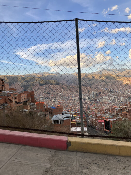 carnets et photos de voyage Bolivie - Départ de La Paz