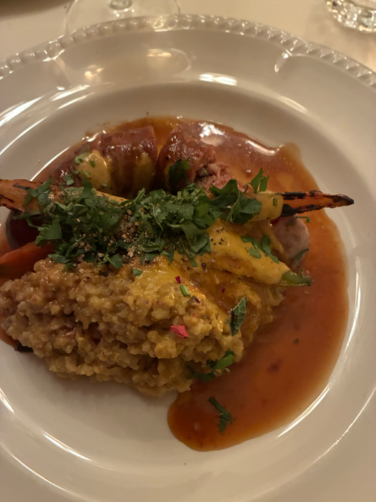 Carnets et photos de voyage - escapade Hyeres : Hôtel Lilou - restaurant - supreme de poularde